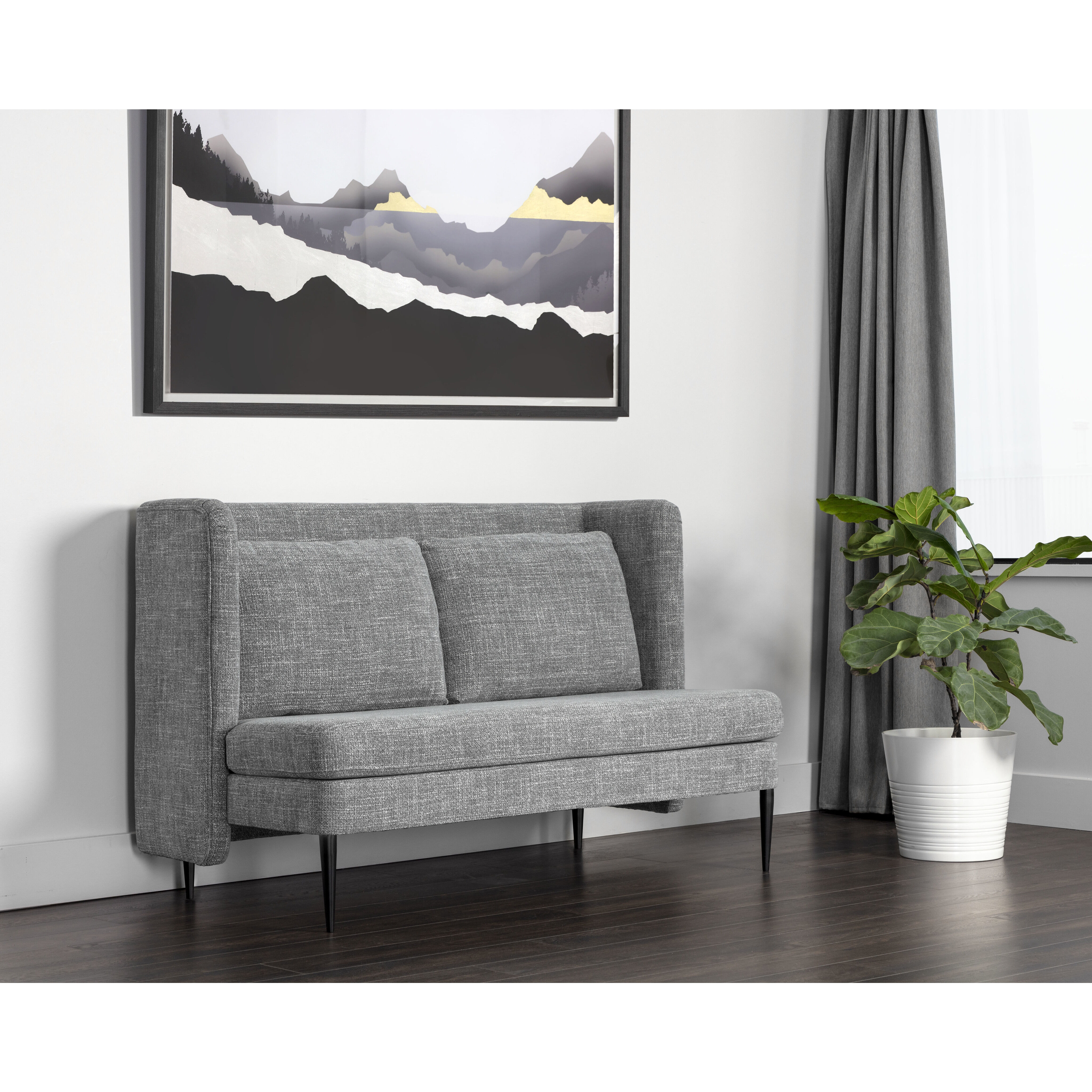 Santos Chacha Grey Sofa, 2 Seater
